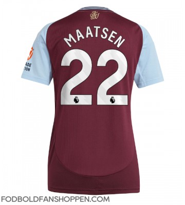 Aston Villa Ian Maatsen #22 Hjemmebanetrøje Dame 2024-25 Kortærmet